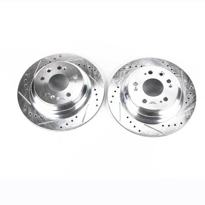 PowerStop Power Stop 05-12 Acura RL Rear Evolution Drilled & Slotted Rotors - Pair