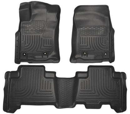 Husky Liners 2013 Toyota 4Runner WeatherBeater Black Front & 2nd Seat Floor Liners