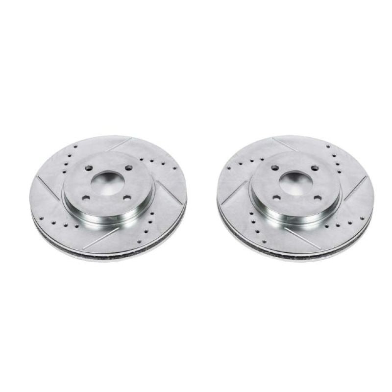 PowerStop Power Stop 02-04 Ford Focus Front Evolution Drilled & Slotted Rotors - Pair