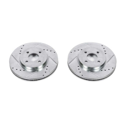 PowerStop Power Stop 02-04 Ford Focus Front Evolution Drilled & Slotted Rotors - Pair