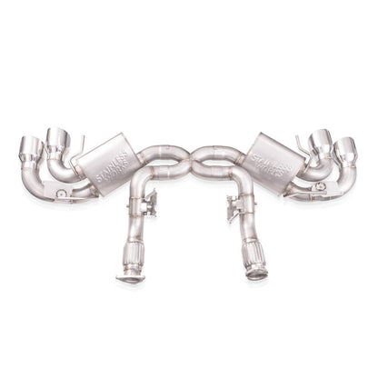 Stainless Works 20-21 Chevrolet Corvette C8 6.2L Redline Cat-Back Exhaust w/ Polished Tips