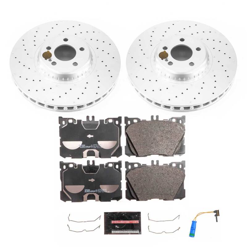 PowerStop Power Stop 18-20 Mercedes-Benz C43 AMG Front Euro-Stop Brake Kit