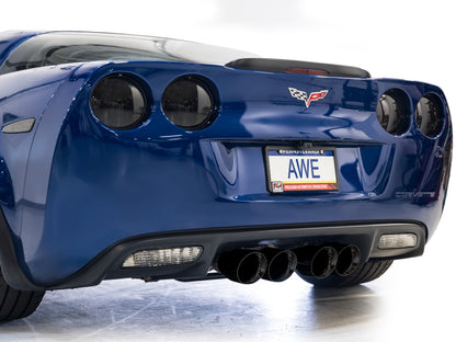 AWE Tuning C6 Chevrolet Corvette Z06/ZR1 Touring Edition Axle-Back Exhaust w/ Diamond Black Tips
