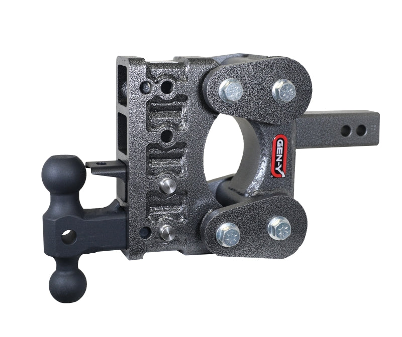GEN-Y Hitch Gen-Y The Boss Torsion-Flex 2in Shank 5in Drop 16K Hitch w/GH-051 Dual-Ball/GH-032 Pintle Lock
