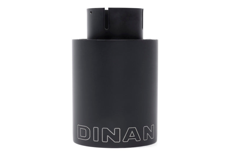 Dinan Double-Walled 4in Clamp-On Exhaust Tip - Black - 4in Outlet / 2.75in Inlet