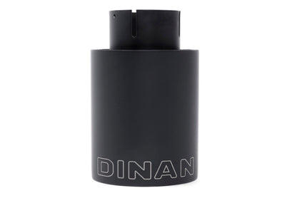 Dinan Double-Walled 4in Clamp-On Exhaust Tip - Black - 4in Outlet / 2.75in Inlet