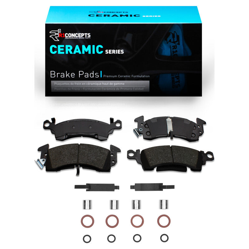 R1 Concepts R1 1967-2002 Buick Skylark Front R1 Ceramic Pads & Hardware Kit