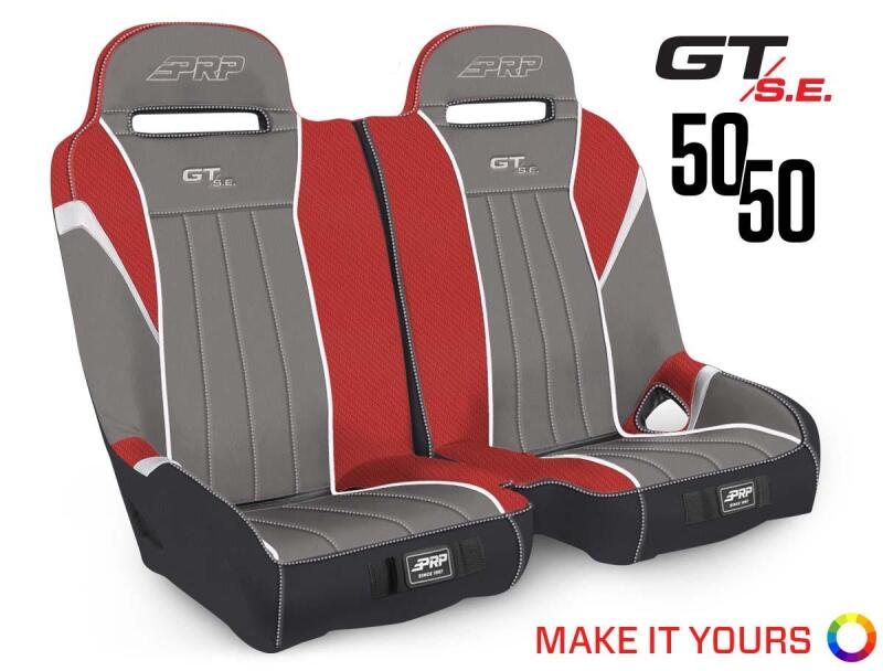 PRP Seats PRP Polaris RZR S 900/XP 1000/Turbo/Turbo S GT/S.E. 50/50 Front Suspension Bench Seat