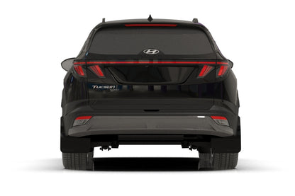 Rally Armor 25-26 Hyundai Tucson ICE XRT Black UR Mud Flap - Metallic Black Logo