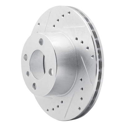 R1 Concepts R1 76-77 BMW 320I (USA/Canada) Front Left Drilled & Slotted Silver Brake Rotor