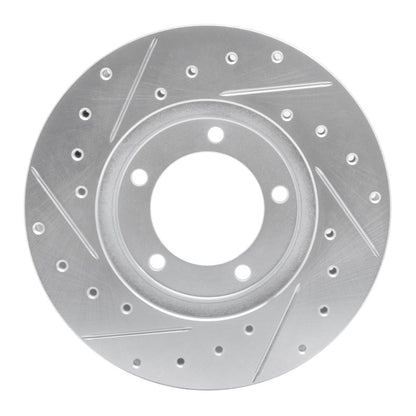 R1 Concepts R1 79-83 Toyota Pickup Front Right Drilled & Slotted Silver Brake Rotor