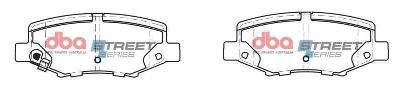 DBA 07-17 Jeep Wrangler Street Series Rear Brake Pads