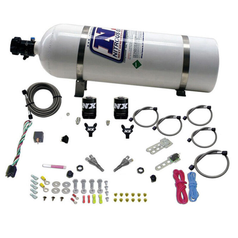 Nitrous Express 08-10 Dodge Viper EFI Dual Nozzle (100-300HP) w/15lb Bottle