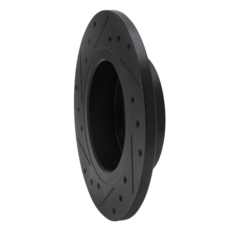 R1 Concepts R1 86-06 Nissan TSURU (Mexico) Front Right Drilled & Slotted Black Brake Rotor
