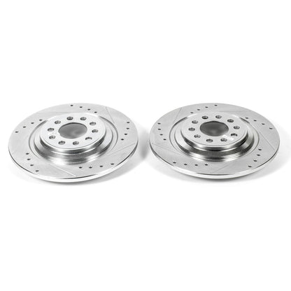 PowerStop Power Stop 14-19 Jeep Cherokee Rear Evolution Drilled & Slotted Rotors - Pair