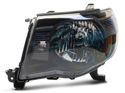 Raxiom 05-11 Toyota Tacoma Axial Series OE Replacement Headlights- Black Housing (Clear Lens)