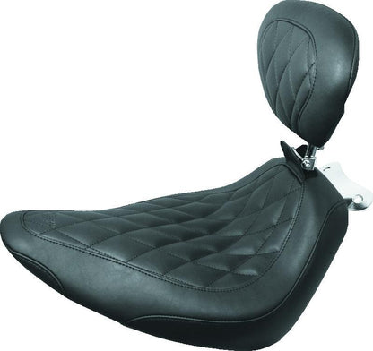 Mustang Motorcycle Mustang 97-21 Harley FL Touring Fender Bib w/Studs - Black