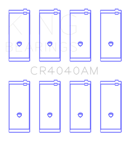 King Engine Bearings Ford Fiesta/Escort Tlb/Gud/J4B 1.0L 1.2L 1.3L (Size +1.0mm) Conrod Bearing Set