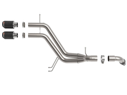aFe Takeda 13-17 Hyundai Veloster L4-1.6L 2-1/2in 304 SS Axle-Back Exhaust w/ Carbon Fiber Tips