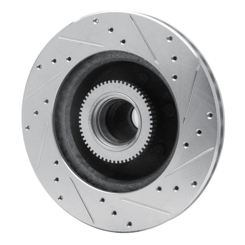 R1 Concepts R1 93-96 Dodge DAKOTA RWD Front Left Drilled & Slotted Silver Brake Rotor