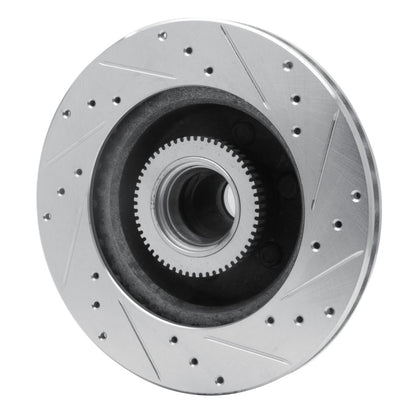 R1 Concepts R1 93-96 Dodge DAKOTA RWD Front Left Drilled & Slotted Silver Brake Rotor