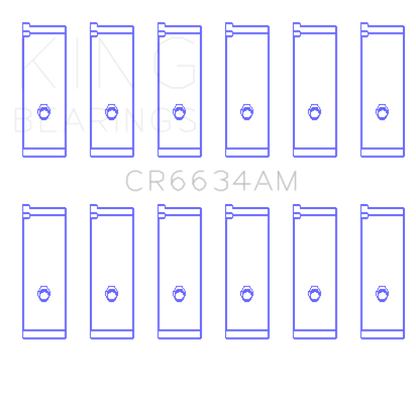 King Engine Bearings Toyota 2Vzfe V6 (Size +1.0mm) Connecting Rod Bearing Set