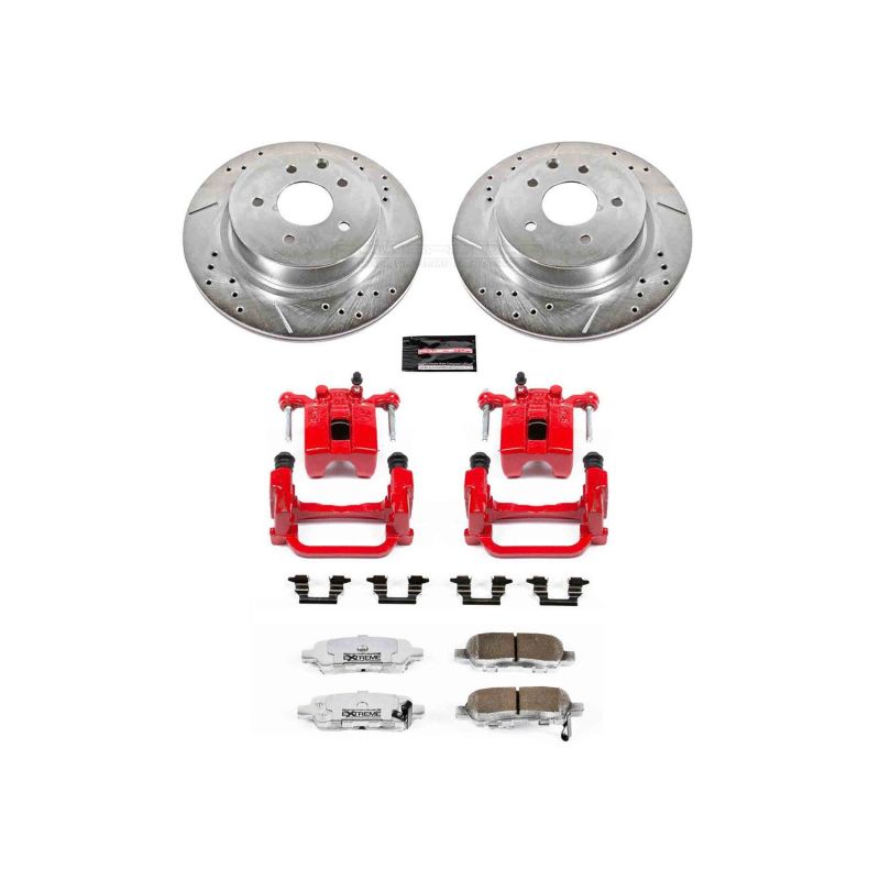 PowerStop Power Stop 05-08 Infiniti G35 Rear Z26 Street Warrior Brake Kit w/Calipers