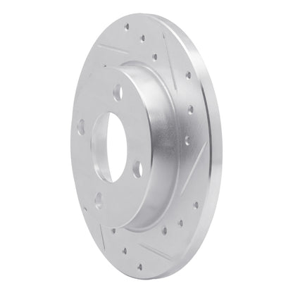 R1 Concepts R1 78-90 Dodge Charger Front Right Drilled & Slotted Silver Brake Rotor