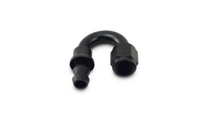 Vibrant -6AN Push-On 180 Deg Hose End Fitting - Aluminum