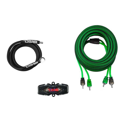 DS18 8-GA Amplifier Install Kit Advance- Green