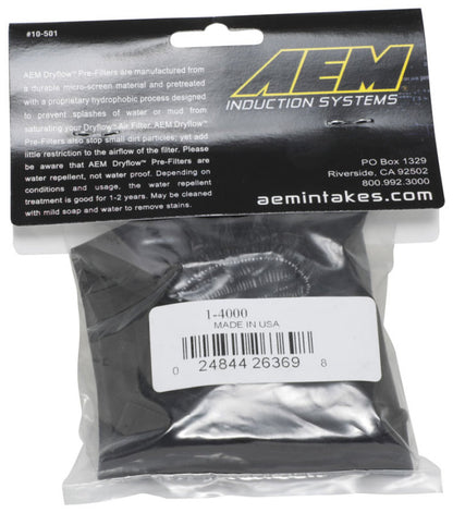 AEM Induction AEM Air Filter Wrap 6 in Base 5 1/4 in Top 5 in Tall