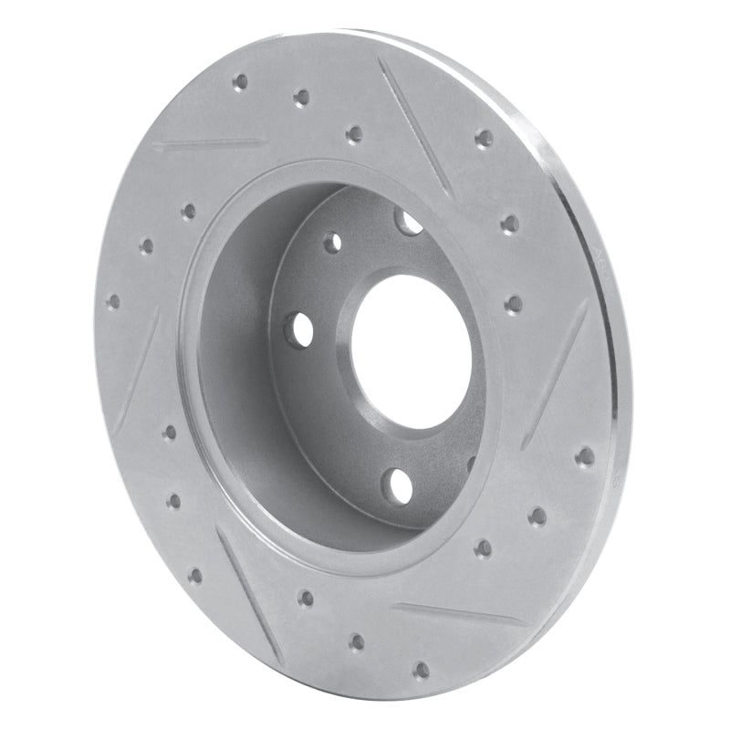 R1 Concepts R1 88-92 Daihatsu CHARADE Front Left Drilled & Slotted Silver Brake Rotor