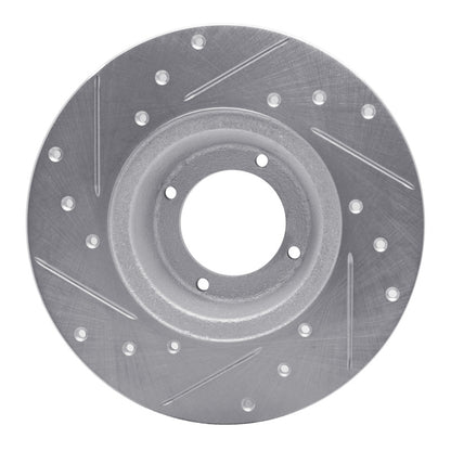 R1 Concepts R1 75-80 Triumph TR7 Front Right Drilled & Slotted Silver Brake Rotor
