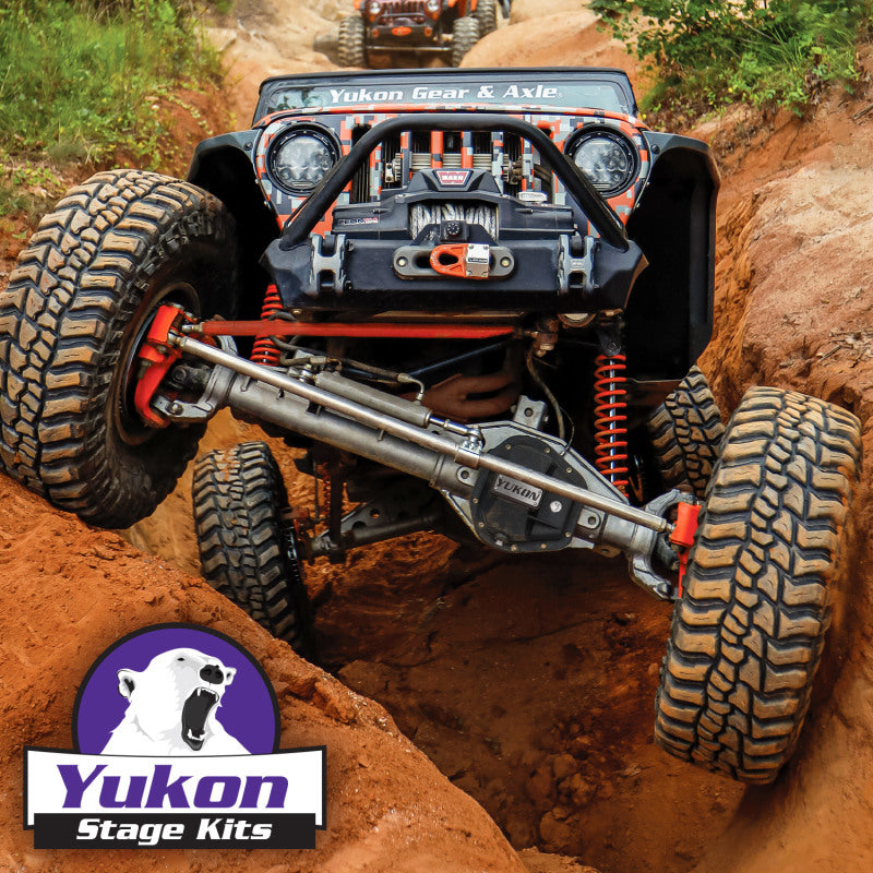Yukon Gear & Axle Yukon Gear Master Overhaul Kit Stage 2 Jeep Re-Gear Kit w/Covers for Dana 30/44 4.88 Ratio 24 Spline