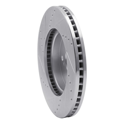 R1 Concepts R1 02-15 Lexus IS250 Front Right Drilled & Slotted Silver Brake Rotor