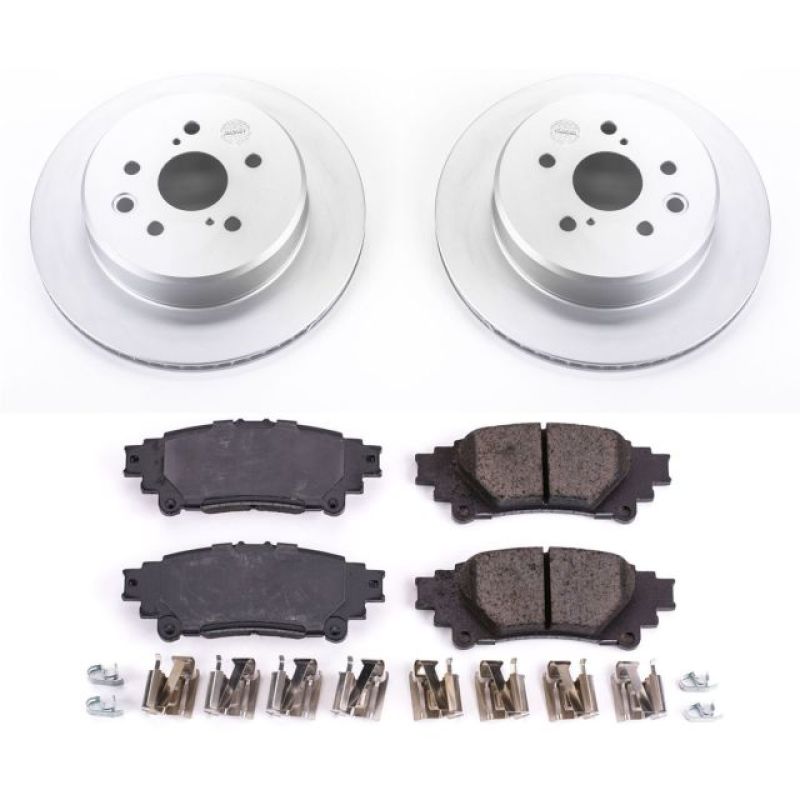 PowerStop Power Stop 13-19 Lexus GS350 Rear Z17 Evolution Geomet Coated Brake Kit