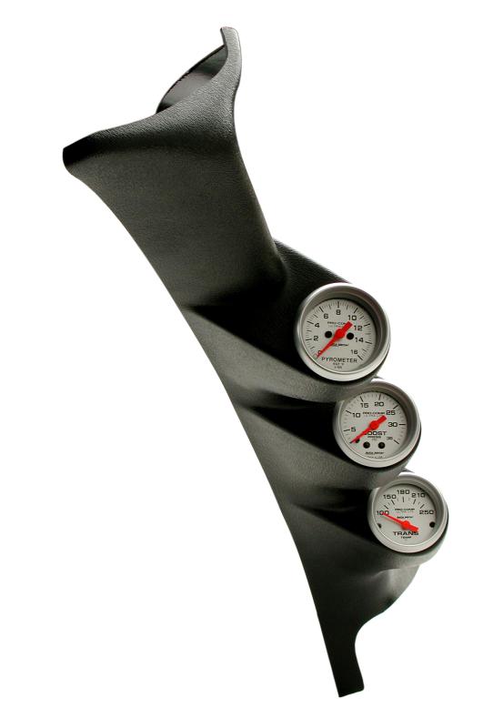 Autometer 99-03 Ford Powerstroke/SD Black Dual A-Pillar Gauge Kit