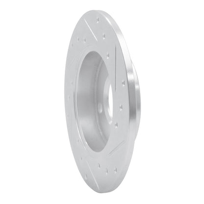 R1 Concepts R1 84-95 Audi 4000 Quattro Rear Left Drilled & Slotted Silver Brake Rotor