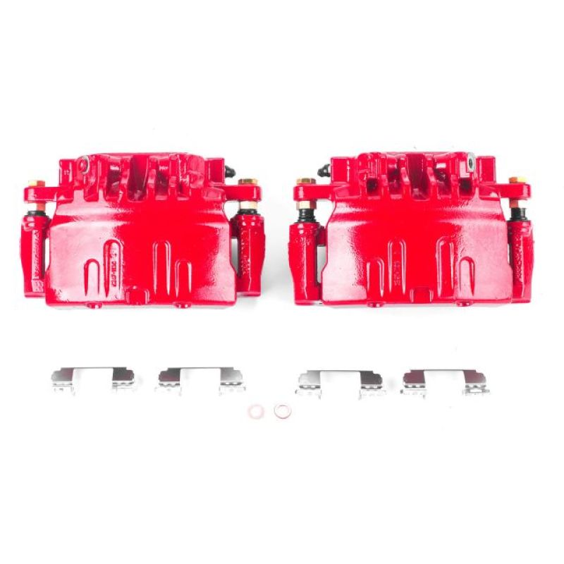 PowerStop Power Stop 03-07 Cadillac CTS Front Red Calipers w/Brackets - Pair