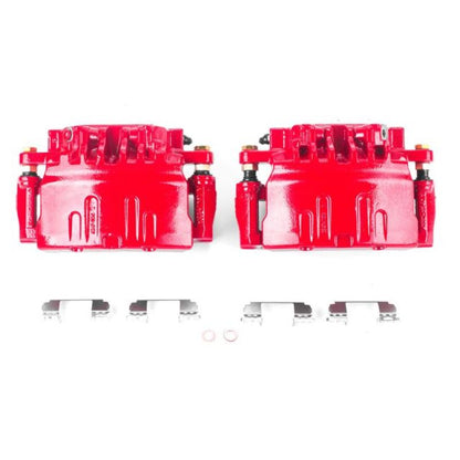 PowerStop Power Stop 03-07 Cadillac CTS Front Red Calipers w/Brackets - Pair