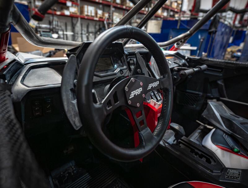 PRP Seats PRP Flat Leather Steering Wheel - Black