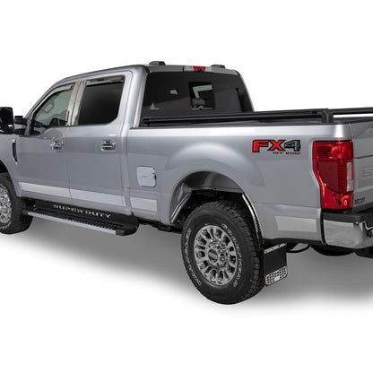 Putco 17-20 Ford SuperDuty Super Cab 6.5ft Box - 12pcs - 4.25in Wide SS Rocker Panels
