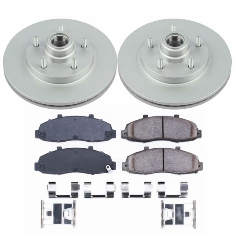 PowerStop Power Stop 97-00 Ford F-150 Front Z17 Evolution Geomet Coated Brake Kit