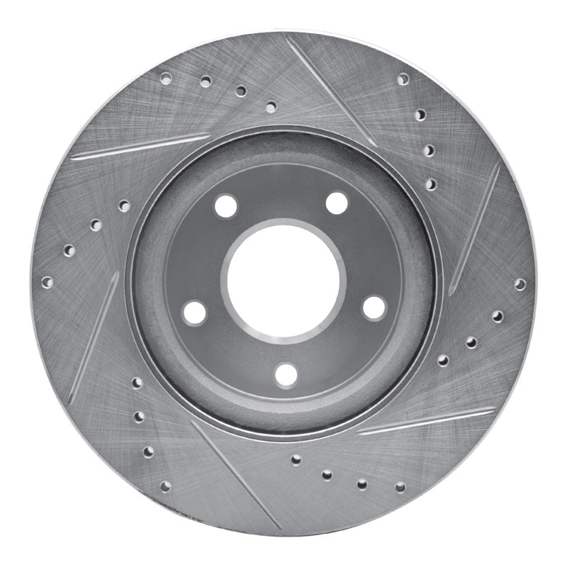 R1 Concepts R1 13-25 Nissan ALTIMA Front Left Drilled & Slotted Silver Brake Rotor