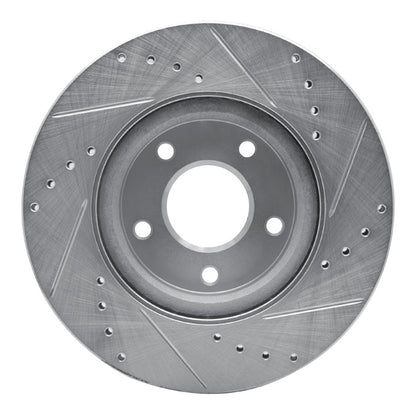 R1 Concepts R1 13-25 Nissan ALTIMA Front Left Drilled & Slotted Silver Brake Rotor