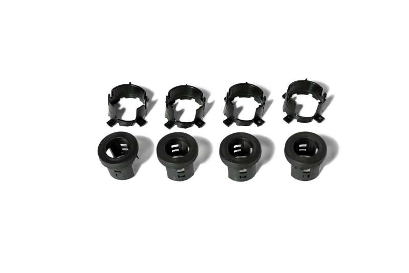 DV8 Offroad Jeep/Dodge/RAM Front Bezel & Rear Clip Replacement Kit for MOPAR Sensors - Set of 4