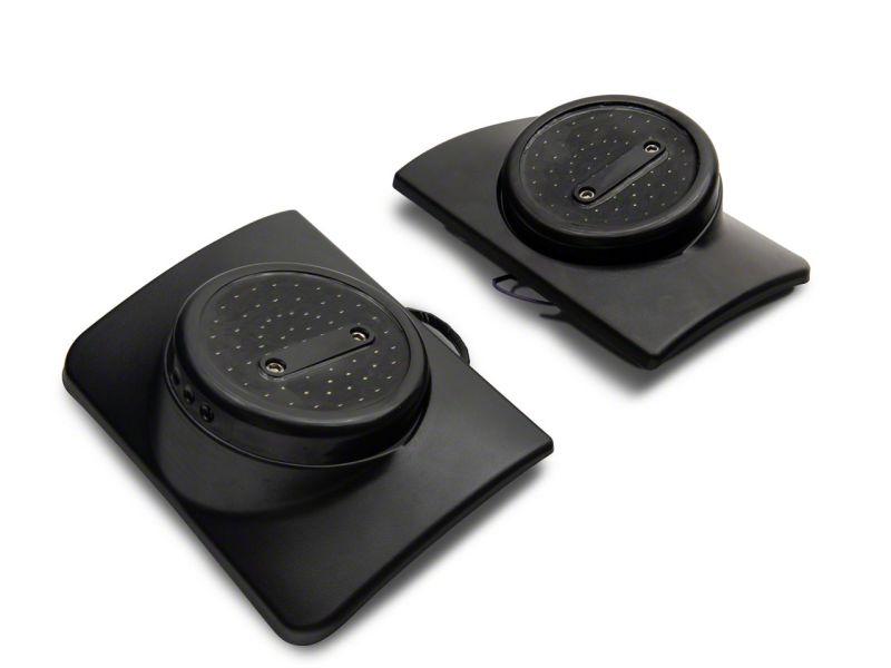 Raxiom 07-18 Jeep Wrangler JK Axial Series Halo LED Tail Lights- Black Housing (Clear Lens)