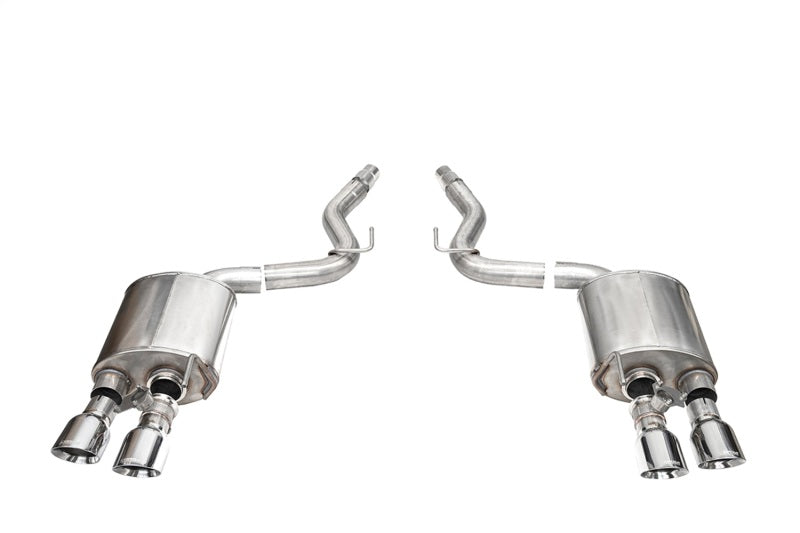CORSA Performance Corsa 24+ Ford Mustang Dark Horse 5.0L 3in Dual Rear Exit Axle-Back w/Twin 4.5in Polish Slash Tips
