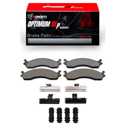 R1 Concepts R1 95-07 Ford E-350 Econoline Front Optimum OE Pads & Hardware Kit