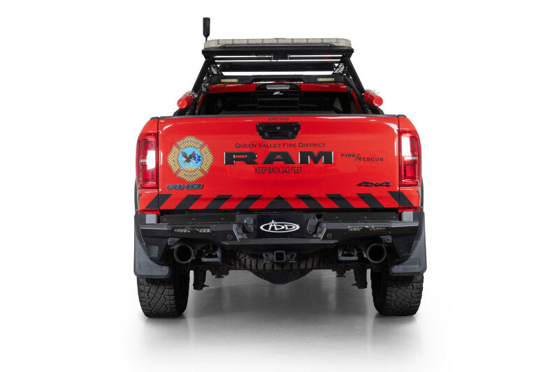 Addictive Desert Designs2025 Ram RHO Phantom Rear Bumper - Hammer Black Powder Coat